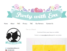Tablet Screenshot of partywitheva.com